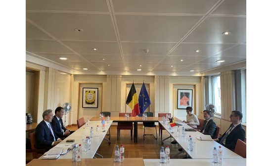 Deputy Minister for Foreign Affairs of Mongolia Mr.Batsumber Munkhjin met with Mr.Antoine Evrard, Head of Cabinet of the Belgian Foreign Minister