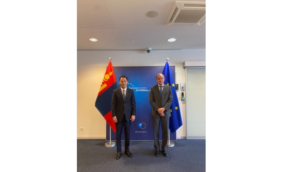 THE SECOND POLITICAL DIALOGUE BETWEEN MONGOLIA AND THE EUROPEAN UNION WAS HELD IN BRUSSELS