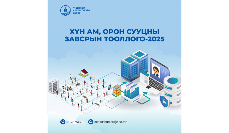 Хүн ам, орон сууцны 2025 оны завсрын тооллогод хамрагдаарай.